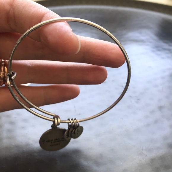 Alex and Ani Lotus Peace Petals bangle bracelet - Picture 5 of 8